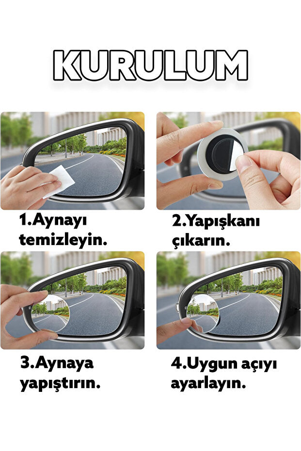 Ayarlanabilir Kör Nokta Ayna Seti 2 Adet